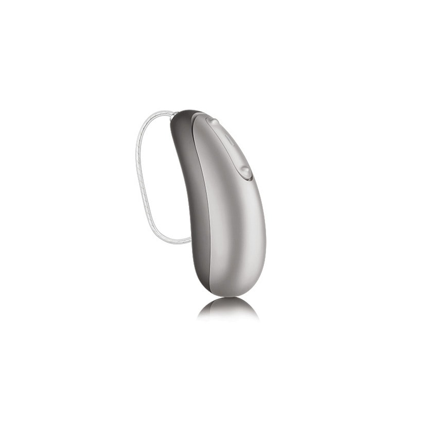 Moxi Jump Rechargeable Hearing Aid In Pewter Shine Color